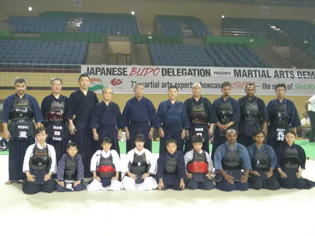 With a visiting Japanese budō delegation