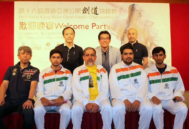 Team India at the 16th Hong Kong Asian Open Kendo Championships