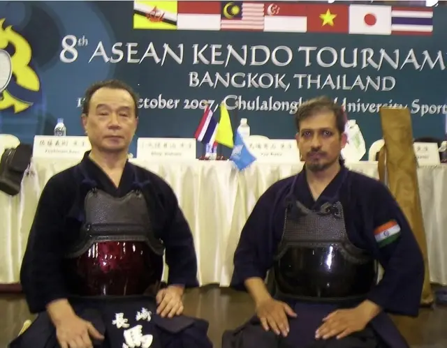 Representing India at the 8th ASEAN Kendo Tournament, Bangkok, 2007